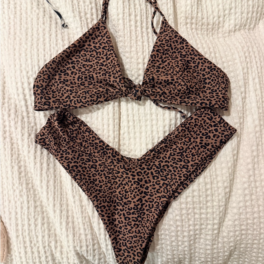 Leopard Print Bikini Set